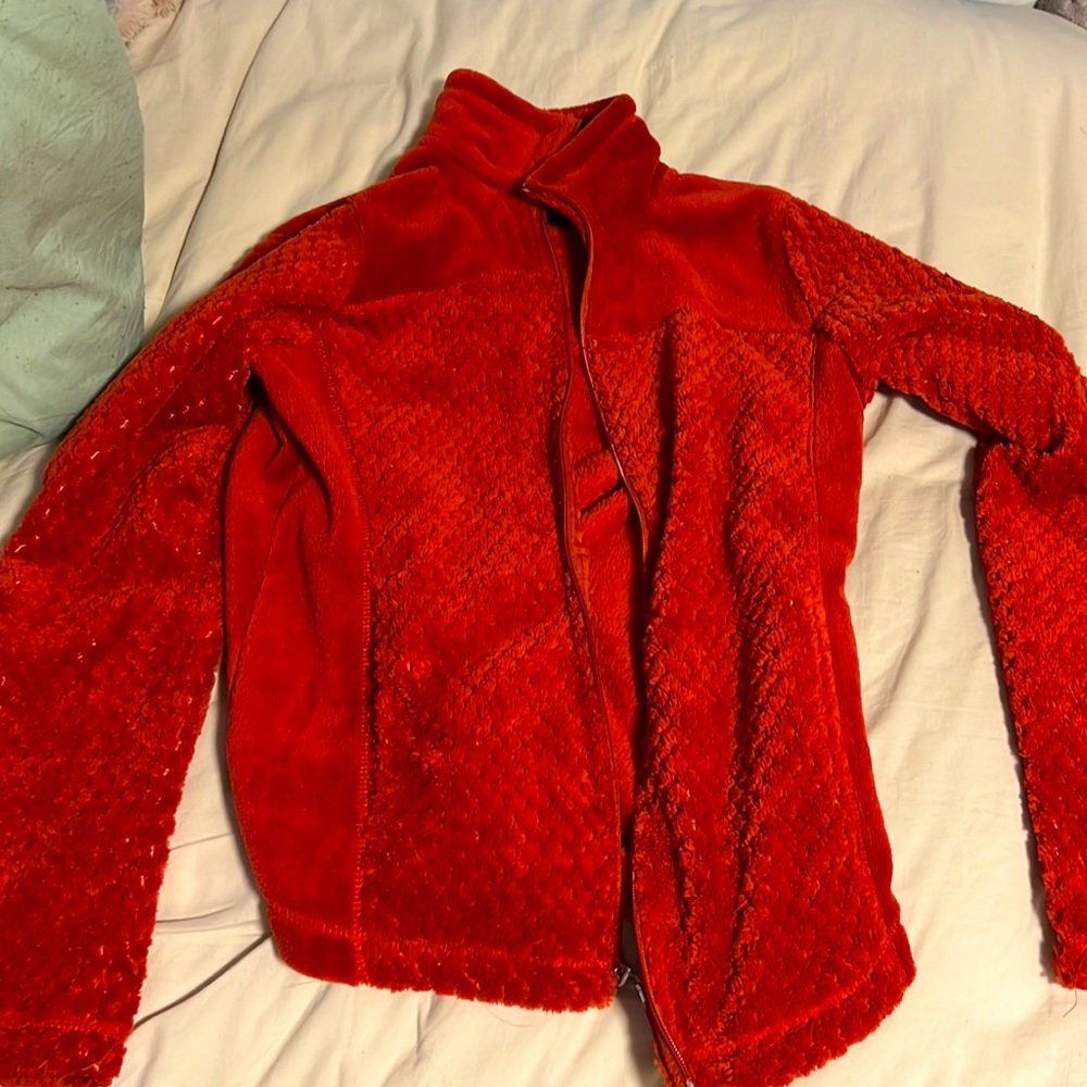 Soft Red Teddy Jacket